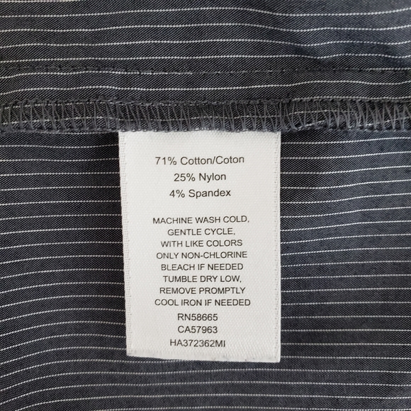 HALOGEN Striped Button Shirt/Tunic - Picture 5 of 5